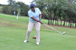 Mercy Mokgele from the Unisa Limpopo Region at the 2016 Limpopo Golf Challenge